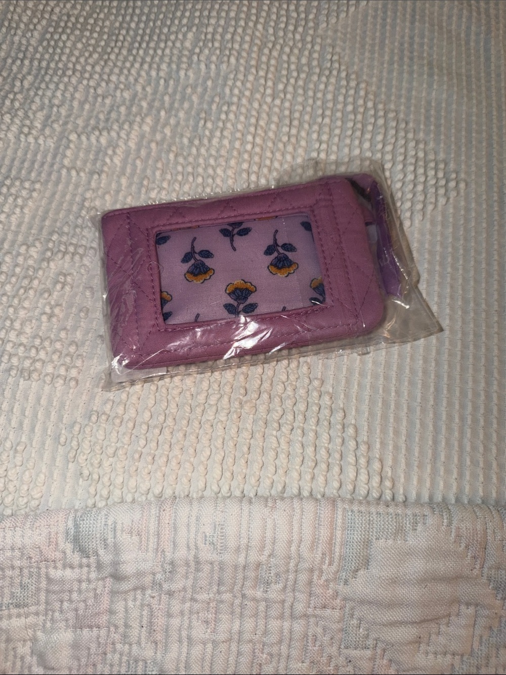 NWT Vera Bradley pink Floral ID Card Holder wallet